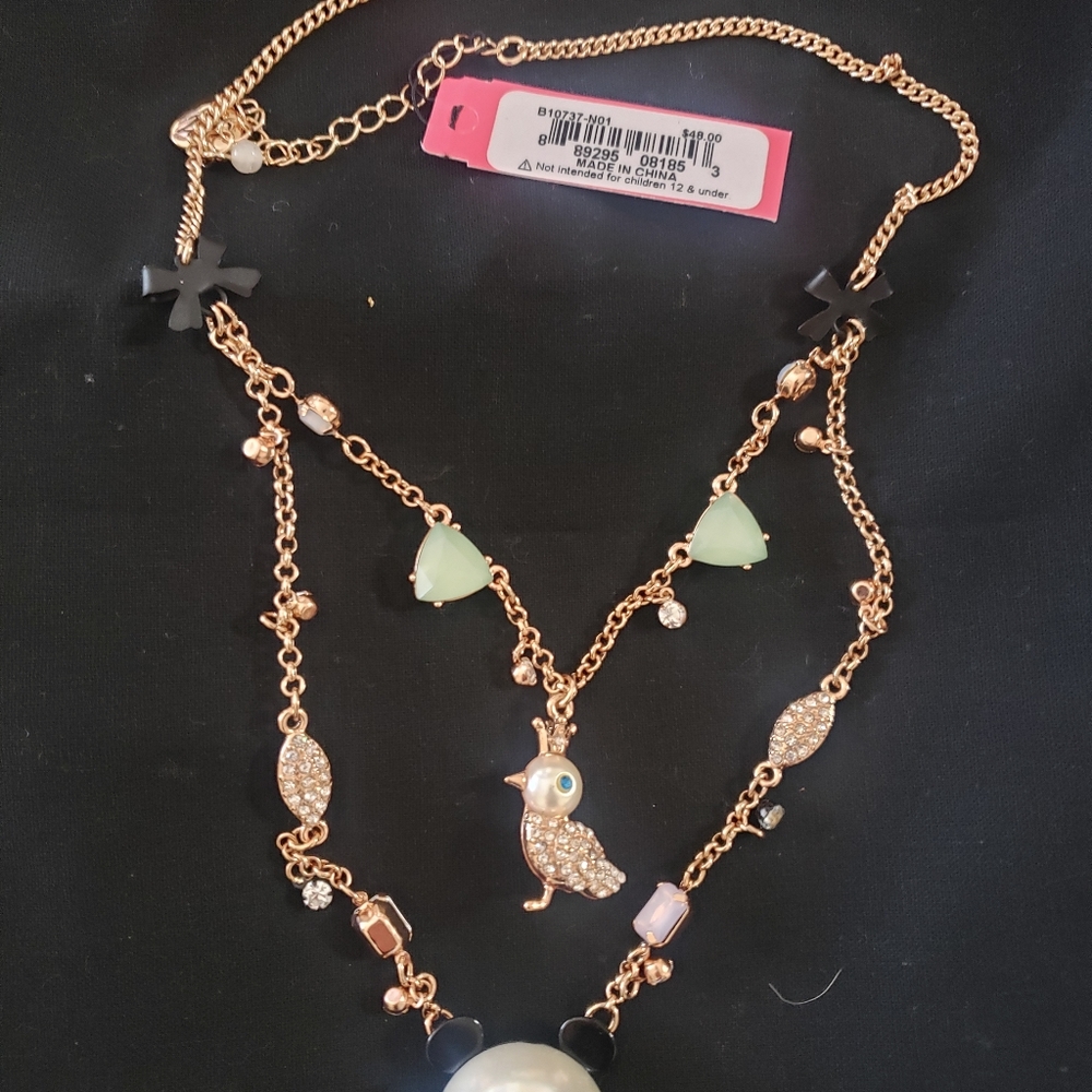 Betsey Johnson Panda necklace